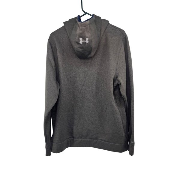 Under Armour Men's Embossed Logo Grey Hoodie Size L - Picture 3 of 4